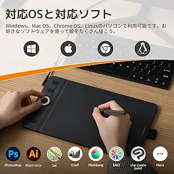 ペンタブ Gaomon Amazon | GAOMON ペンタブ 筆圧検知16384レベル 有線・無線両